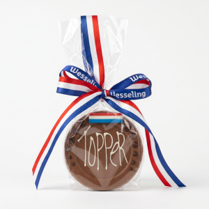 Chocolade medaille Topper