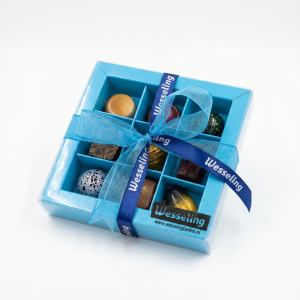 Luxe bonbons geschenkdoos klein (blauw)