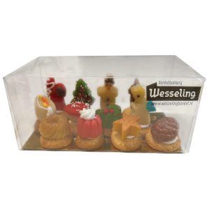Kerst marsepein petits box 12 stuks