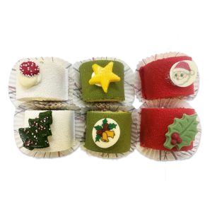 Kerst mini petit fours 6 stuks