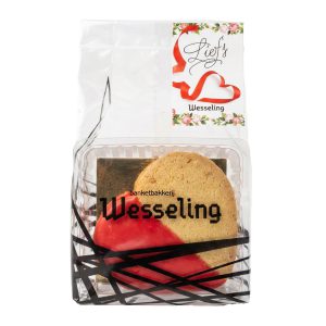 Pakje roomboter amandelkoek hart