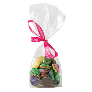 Zakje chocolade mini musket flikken Pastel