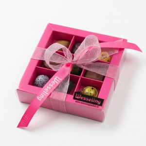 Luxe bonbons geschenkdoos klein (roze)