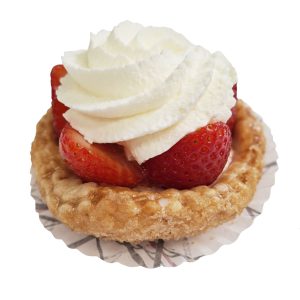 Aardbeienschelp gebakje